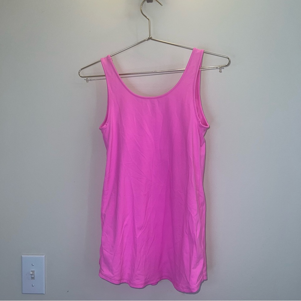 Lilly Pulitzer Pink Athletic Tank Top XS | Stretch Activewear Performance Top - Picture 2 of 7